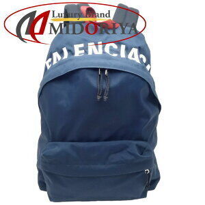 BALENCIAGA Wheel Backpack nylon Navy Blue black burgundy